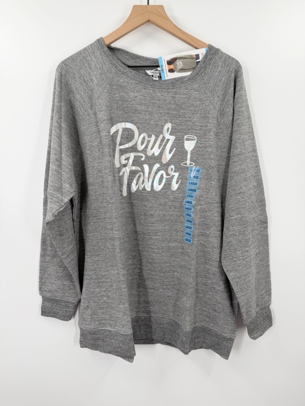 Wildfox Pour Favor Grey Sweatshirt